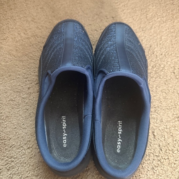 Easy Spirit Navy Slip On Shoes With Sparkle Detail Size 11 - Picture 4 of 6